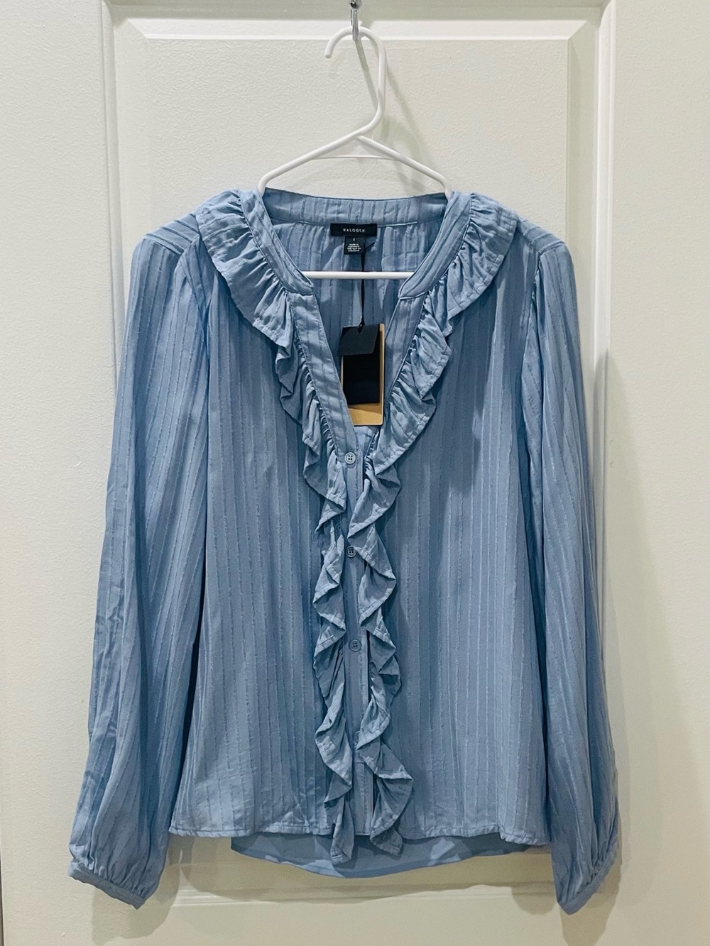 NEW…Halogen Ruffle-Trim Blouse - Picture 4 of 6